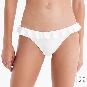 J Crew Ruffle Hipster Bikini Bottom NWOT
